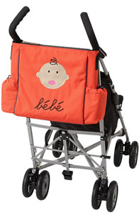 orange bebe tote